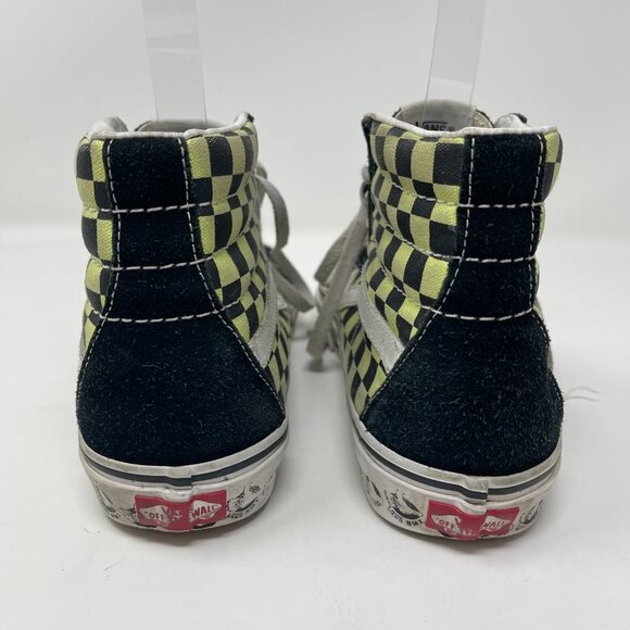 Vans SK8-Hi Reissue BMX checkerboard black sharp green skate shoes size 7.5 or 9 - Picture 8 of 11